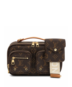 Louis Vuitton Utility Crossbody Bag Brown 18Cm