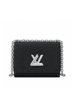 Louis Vuitton Twist Mm Bag Black 23Cm M21110