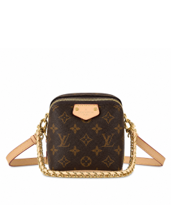 Louis Vuitton Just In Case Monogram Canvas Leather Brown 13Cm M47096
