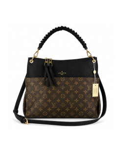 Louis Vuitton Maida Hobo Handbag Black Monogram 33Cm