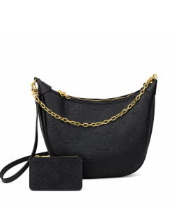 Lousi Vuitton Loop Hobo Monogram Empreinte Black 37Cm M46739