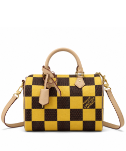 Louis Vuitton Speedy 25 Bandouliere Damier Pop Yellow 25Cm N40584