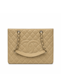 Chanel Bolsa Grand Tote Beige 33Cm