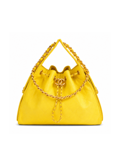 Chanel 25 Small Handbag Yellow 34cm
