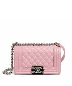Chanel Boy Flap With Palladium Hardware Pink 20Cm