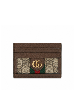 Gucci Ophidia GG Card Case Monogram Brown 10Cm 523159 96Iwg 8745