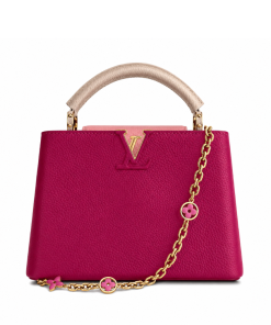 Louis Vuitton Capucines Taurillon Cowhide Dark Pink 27Cm M20845
