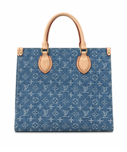 Louis Vuitton New LV Remix Onthego Mm Denim Blue 35Cm M46871