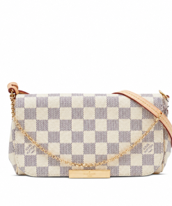 Louis Vuitton Women's Favorite Mm Damier Azur 28Cm