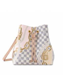 Louis Vuitton Neonoe Mm Damier Azur Coated Canvas 25Cm N40474