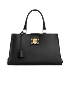 Celine Medium Appoline Bag In Supple Calfskin Black 37Cm 114963Fk6 38No