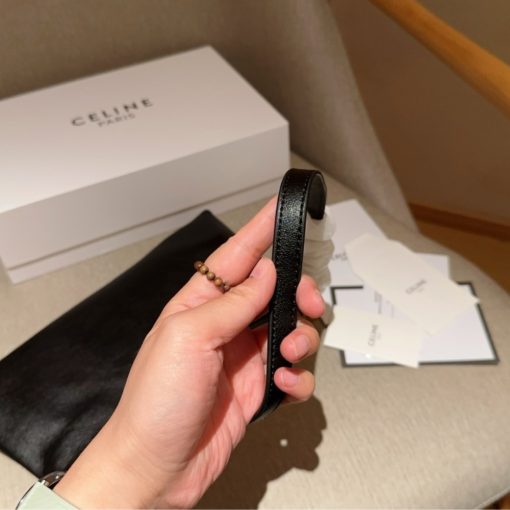 Celine Wiltern Clutch Triomphe Soft In Smooth Black 30Cm - Image 7