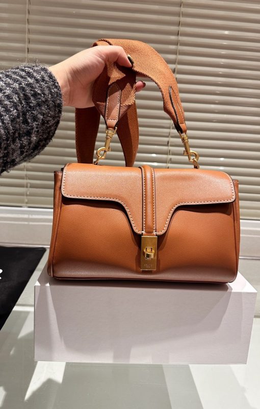 Celine Teen Soft 16 In Smooth Calfskin Tan 24Cm 196853Cr4 04Lu - Image 2