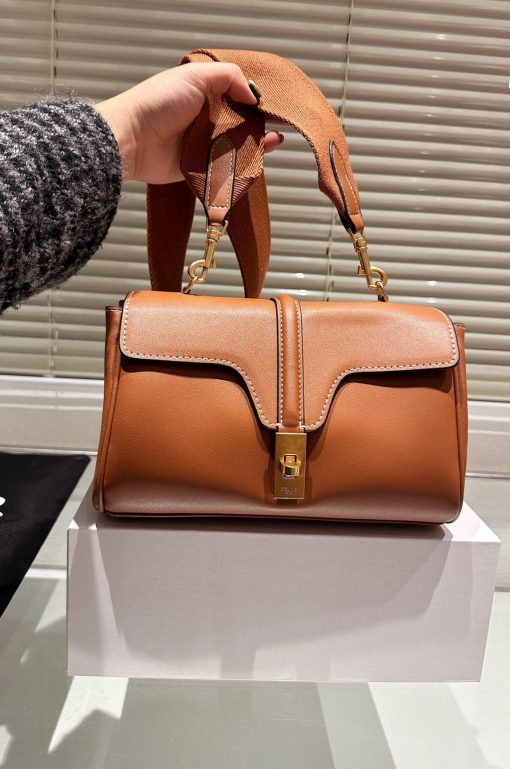 Celine Teen Soft 16 In Smooth Calfskin Tan 24Cm 196853Cr4 04Lu - Image 3