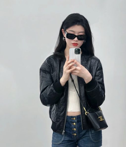 Celine Mini Bucket Triomphe In Smooth Calfskin Black 17Cm 10K943Fj9 38No - Image 3