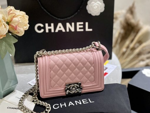 Chanel Boy Flap With Palladium Hardware Pink 20Cm - Image 2