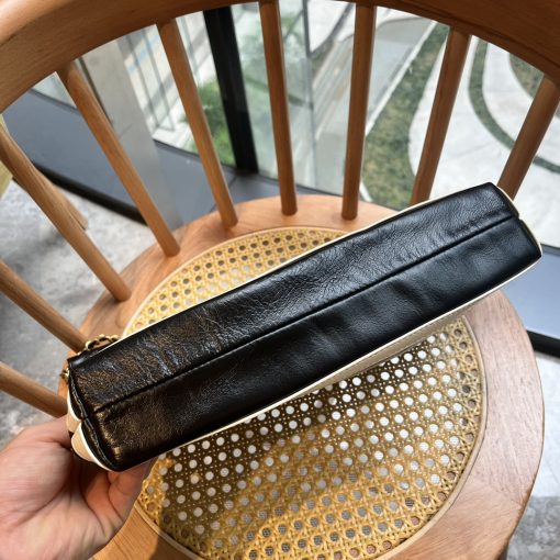 Chanel 22 Small Handbag Black White Gold Tone Metal 30Cm As3260 - Image 6