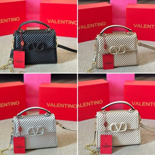 Valentino Garavani Small Vsling Handbag Black 20Cm Wb0F53Pfx - Image 3