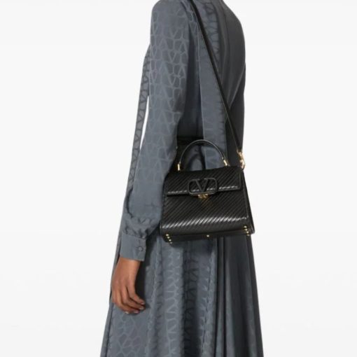 Valentino Garavani Small Vsling Handbag Black 20Cm Wb0F53Pfx - Image 4