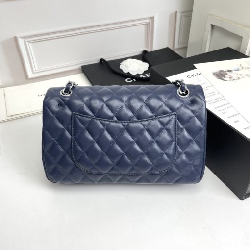 Chanel Medium Double Flap 23Cm Navy Blue A01113 - Image 6
