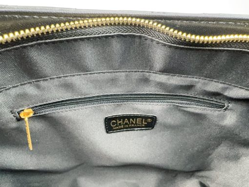 Chanel Camellia Tote Bag On Chain Woc Lambskin Black 41Cm - Image 7