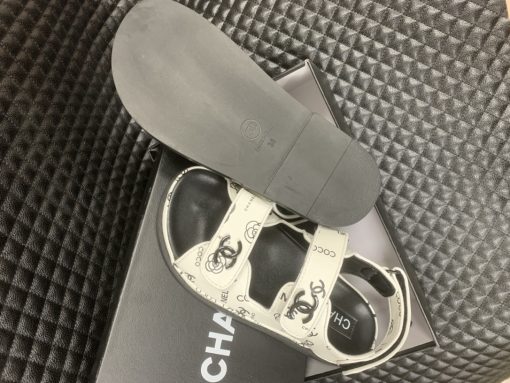 Chanel Dad Slingback Sandals 23P Camelia Cc Logo - Image 3