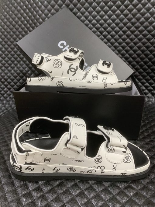 Chanel Dad Slingback Sandals 23P Camelia Cc Logo - Image 6