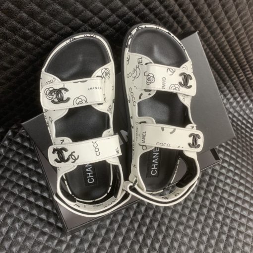 Chanel Dad Slingback Sandals 23P Camelia Cc Logo - Image 8