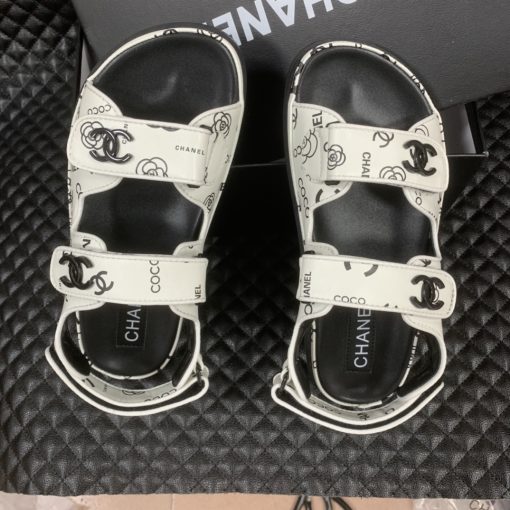Chanel Dad Slingback Sandals 23P Camelia Cc Logo - Image 9