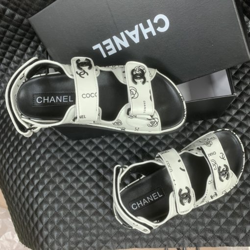 Chanel Dad Slingback Sandals 23P Camelia Cc Logo - Image 10