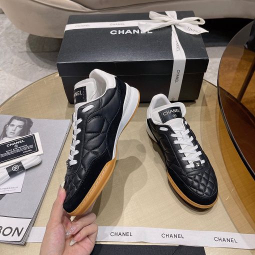 Chanel Sneakers Calfskin Suede Black - Image 2