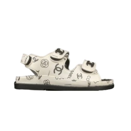 Chanel Dad Slingback Sandals 23P Camelia Cc Logo - Image 11