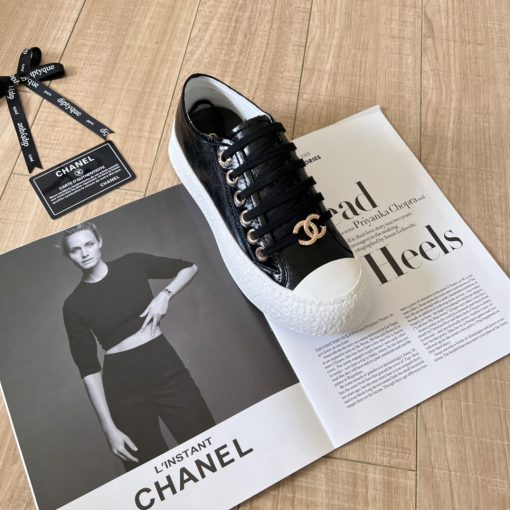 Chanel Women's Sneakers Cc Trainers In Black - Image 4