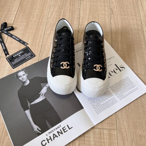 Chanel Women's Sneakers Cc Trainers In Black - Image 3