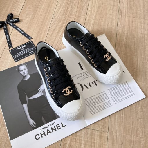 Chanel Women's Sneakers Cc Trainers In Black - Image 2