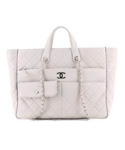 Chanel Ultra Pocket Tote White 37Cm