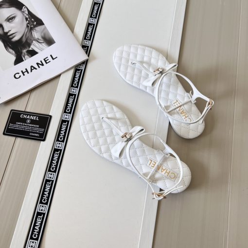 Chanel Sandals White G45258 - Image 6