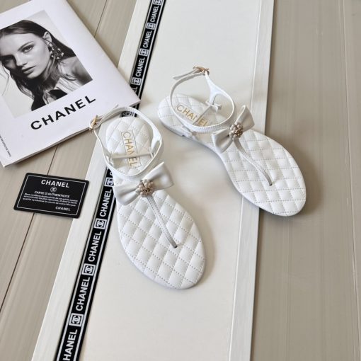 Chanel Sandals White G45258 - Image 9