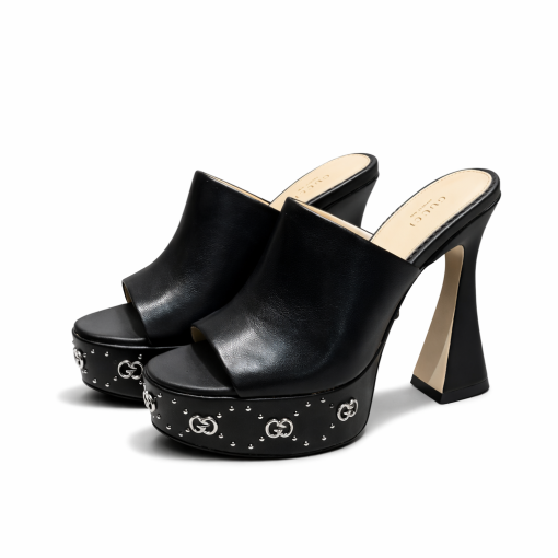 Gucci Women's Platform Slide Sandal Black 740426 C9D00 1000 - Image 2