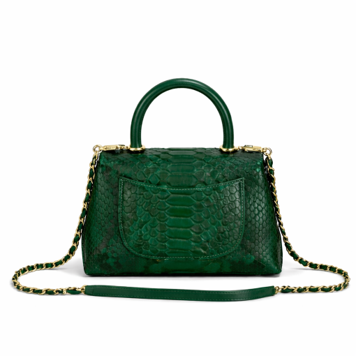 Chanel Trendy Cc Top Handle Bag Python Green 23Cm - Image 3