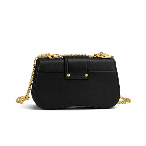 Prada Sidonie Saffiano Leather Bag In Black 24cm - Image 2