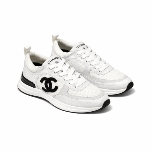 Chanel Cc Sneakers White - Image 3