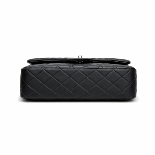 Chanel Classic Flap Bag Black Leather - Image 5