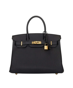 Hermes Birkin 30 Black Togo Gold Hardware