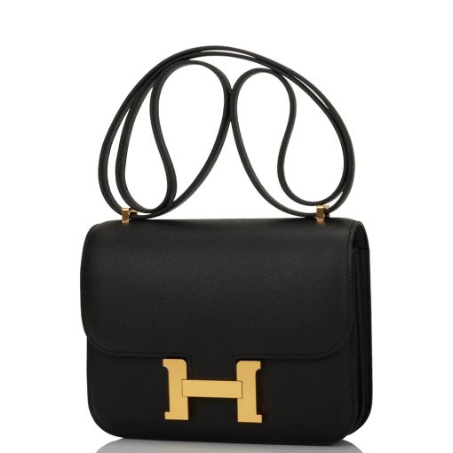 Hermes Constance Bag 18 Black Epsom Gold Hardware - Image 5
