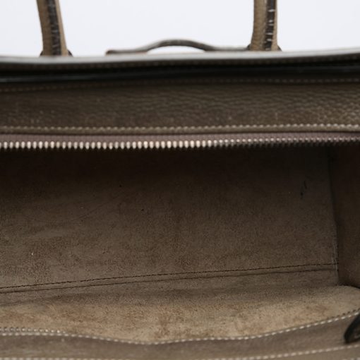 Celine Nano Luggage Bag In Drummed Calfskin Beige 189243Dru09So - Image 2