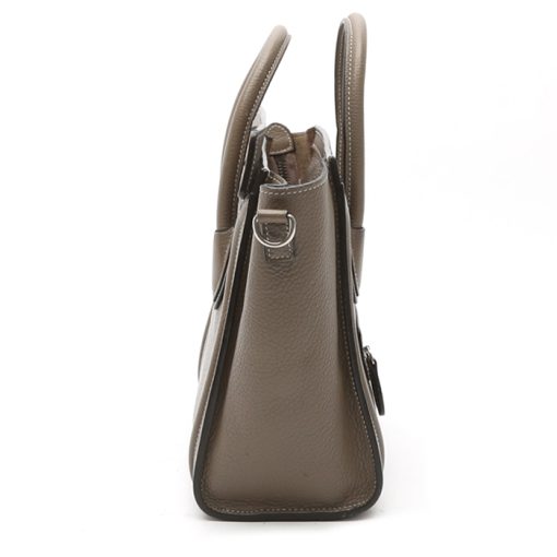 Celine Nano Luggage Bag In Drummed Calfskin Beige 189243Dru09So - Image 6