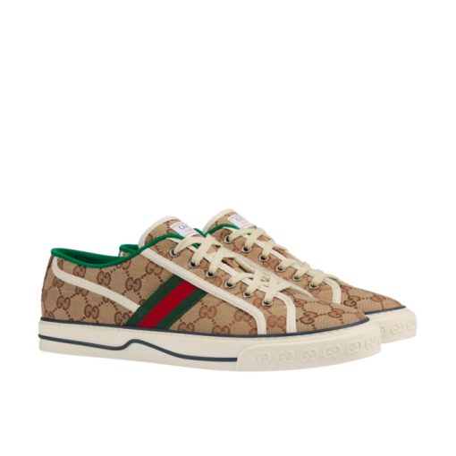 Gucci Tennis 1977 Sneaker Beige Abony 606111 Hvk20 9766 - Image 11