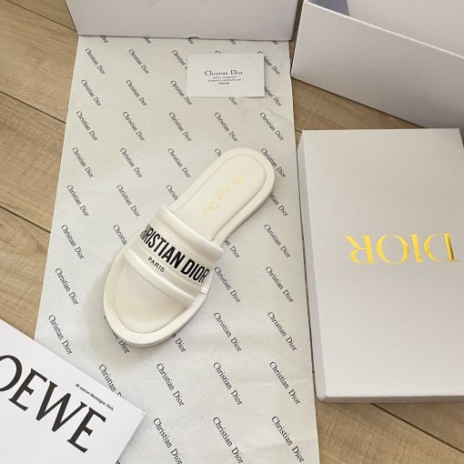 Dior Every D Slide Embossed Lambskin White Kcq861Lbo S03W - Image 4