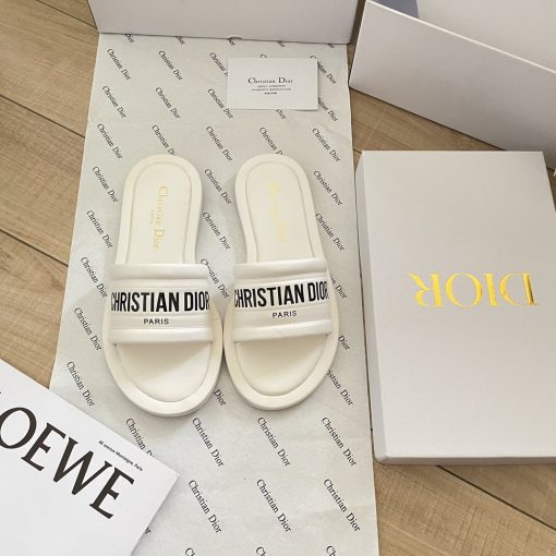 Dior Every D Slide Embossed Lambskin White Kcq861Lbo S03W - Image 3